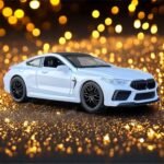 Toy Cars Compatible for M8 1/32 Metal Model Car Collect car with Light and Sound Pull Back for Kids Toy Festival Gift(White) - Image 5