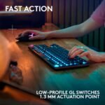 Logitech G915 X Lightspeed TKL Wireless Mechanical Gaming Keyboard, Double-Shot PBT Keycaps, Fully Programmable Keys, RGB Backlit Mac/PC Gaming Keyboards, Aluminum Finish, GL Linear Switches, Black - Image 3