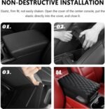 Auto Armrest Cushion Pads for Bentley Bentayga EWB(2020-) Accessories Car Centre Console Armrest Pad Durable Material and Easy to Clean-is Waterproof and Anti-Scratch