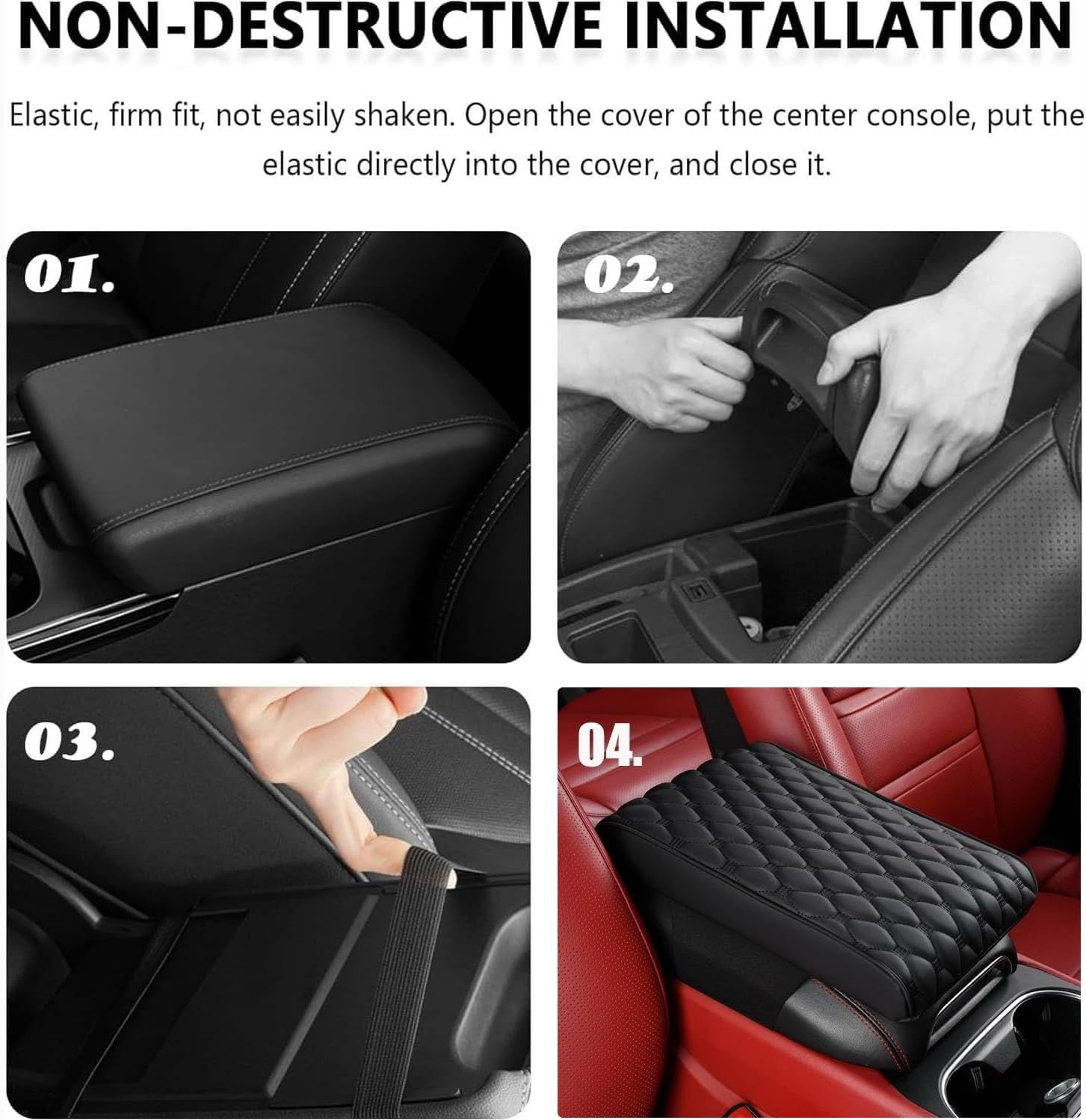 71MkMUXXFuL._AC_SL1499_.jpg Auto Armrest Cushion Pads for Bentley Bentayga EWB(2020-) Accessories Car Centre Console Armrest Pad Durable Material and Easy to Clean-is Waterproof and Anti-Scratch - Image 1