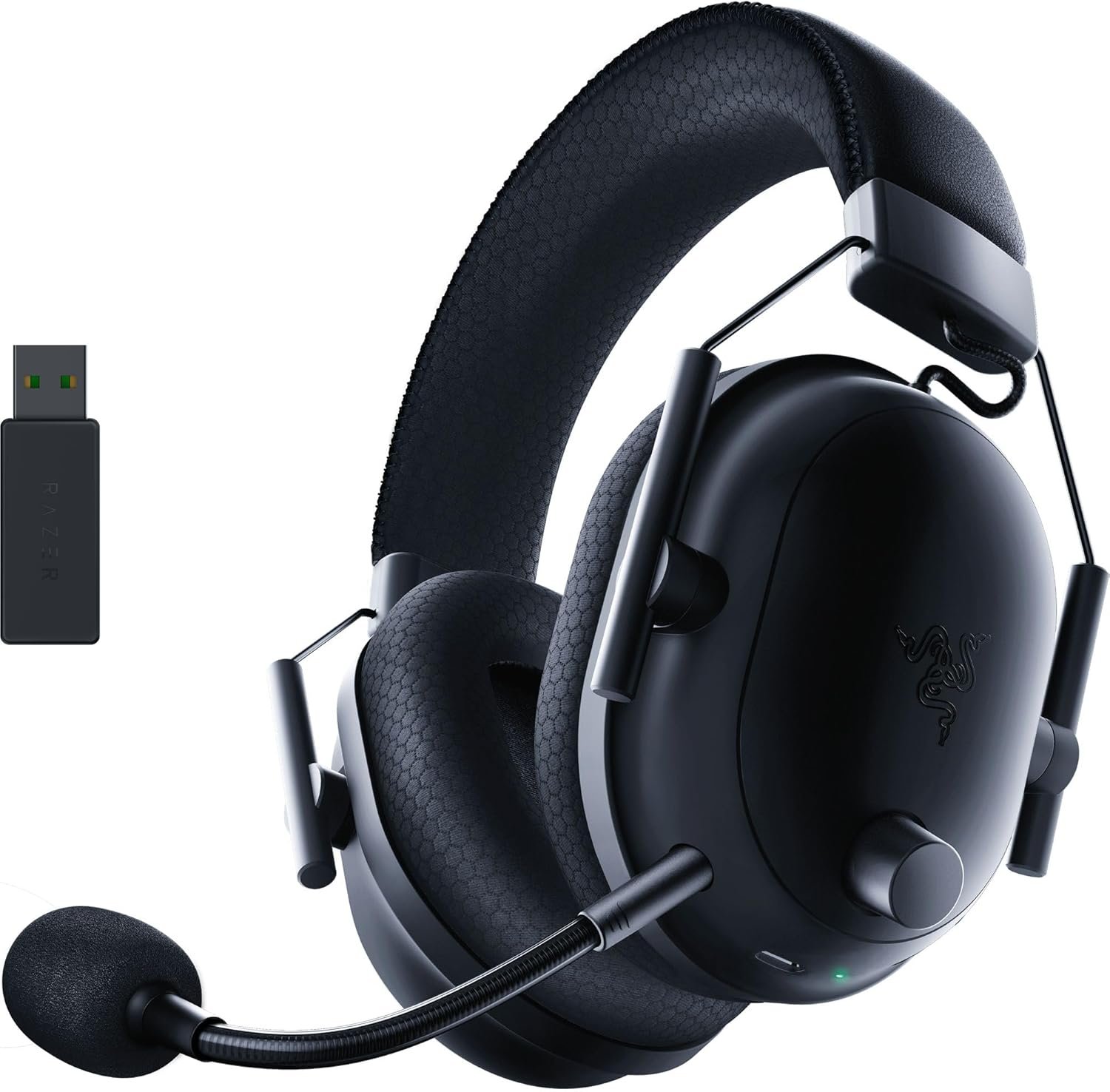 71NOztzbq2L._AC_SL1500_.jpg Razer BlackShark V2 Pro Wireless Gaming Headset: Super Wideband Mic - Pro Tuned FPS Profiles - 50mm Drivers - Plush Noise Isolating Earcups - 70 Hr Battery - Bluetooth - for PC, PS5, Switch 2 - Black - Image 1