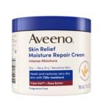 Aveeno Skin Relief Intense Moisture Repair Body Cream with Triple Oat & Shea Butter Formula, Helps Heal, Repair & Restore Very Dry Skin with Long-Lasting Moisture, Fragrance-Free, 11 oz - Image 8