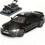 Toy car 1/32 Audi RS7 Sportback Performance Metal Model Car Pull Back Car Toys with Light and Sound Toys Car Collectible Model for Boy (Black)