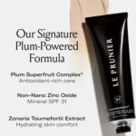 Le Prunier Plumscreen® Broad Spectrum SPF 31 PA+++ 7× Award-Winning Clean Mineral Sunscreen with Plum Superfruit Complex® | Antioxidant, Hydrating Sun Protection for Face | 2 fl oz - Image 3