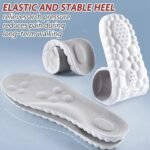 2 Pairs 4D Cloud Technology Insole - Super Soft Comfort Insoles, Soft Foot Protection Cloud Feeling Insole, U-Shape Memory Foam Insoles (Black, Men: US 8-11) - Image 3