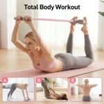 Pedal Resistance Bands with Handles, Multifunction Elastic Yoga Resistance Band, Natural Rubber Foot Pedal Resistance Bands Stretching Workout Fitness Bands for Abdomen Arm Waist Leg - Image 5