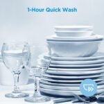 Midea MDF18A1ABB Built-in Dishwasher with 8 Place Settings, 6 Washing Programs, Stainless Steel Tub, Heated Dry, Energy Star, Black - Image 6