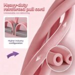 Pedal Resistance Bands with Handles, Multifunction Elastic Yoga Resistance Band, Natural Rubber Foot Pedal Resistance Bands Stretching Workout Fitness Bands for Abdomen Arm Waist Leg - Image 4