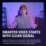 Elgato Facecam 4K - 4K60 Studio Webcam, DSLR-Like Control, Cinematic Effects, 49mm Lens Filters, HDR, Uncompressed Video, Optimized Focus Area | USB-C for PC & Mac - Image 10