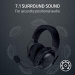 Razer BlackShark V3 X HyperSpeed Wireless Gaming Headset for PC: 50mm Drivers - Cardioid Mic - 2.4 GHz, Bluetooth, USB - Works with Mac, PS5, Nintendo Switch, Smartphone - 70 Hr Battery - Black - Image 7