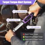 Digital Torque Wrench 3/8 Drive, 1.5-99.56 Ft-lb/2.03-135 Nm, ±1% Precision Torque Wrench Digital Set with Vibration, Buzzer and LED Flash Notification for Bike, Motorcycle & Automotive Repair - Image 3