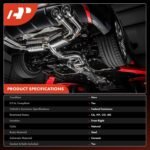 A-Premium Front Right Catalytic Converter Kit Direct-Fit Compatible with Infiniti QX80 2014-2015, QX56 2011-2013, 5.6L, EPA Compliant - Image 3