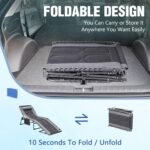 Devoko 4-Fold Padded Portable Folding Outdoor Chaise Lounge Heavy Duty Reclining Chair with Pillow & Side Pocket for Patio, Beach, Pool, Camping, Sunbathing (Gray) - Image 8