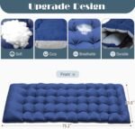 LILYPELLE Lounge Chair with Mattress, Heavy Duty Outside Lounge Chair Outdoor Portable Folding Lounge Chairs Sleeping Cots Bed for Camping, Pool, Beach, Patio - Image 5