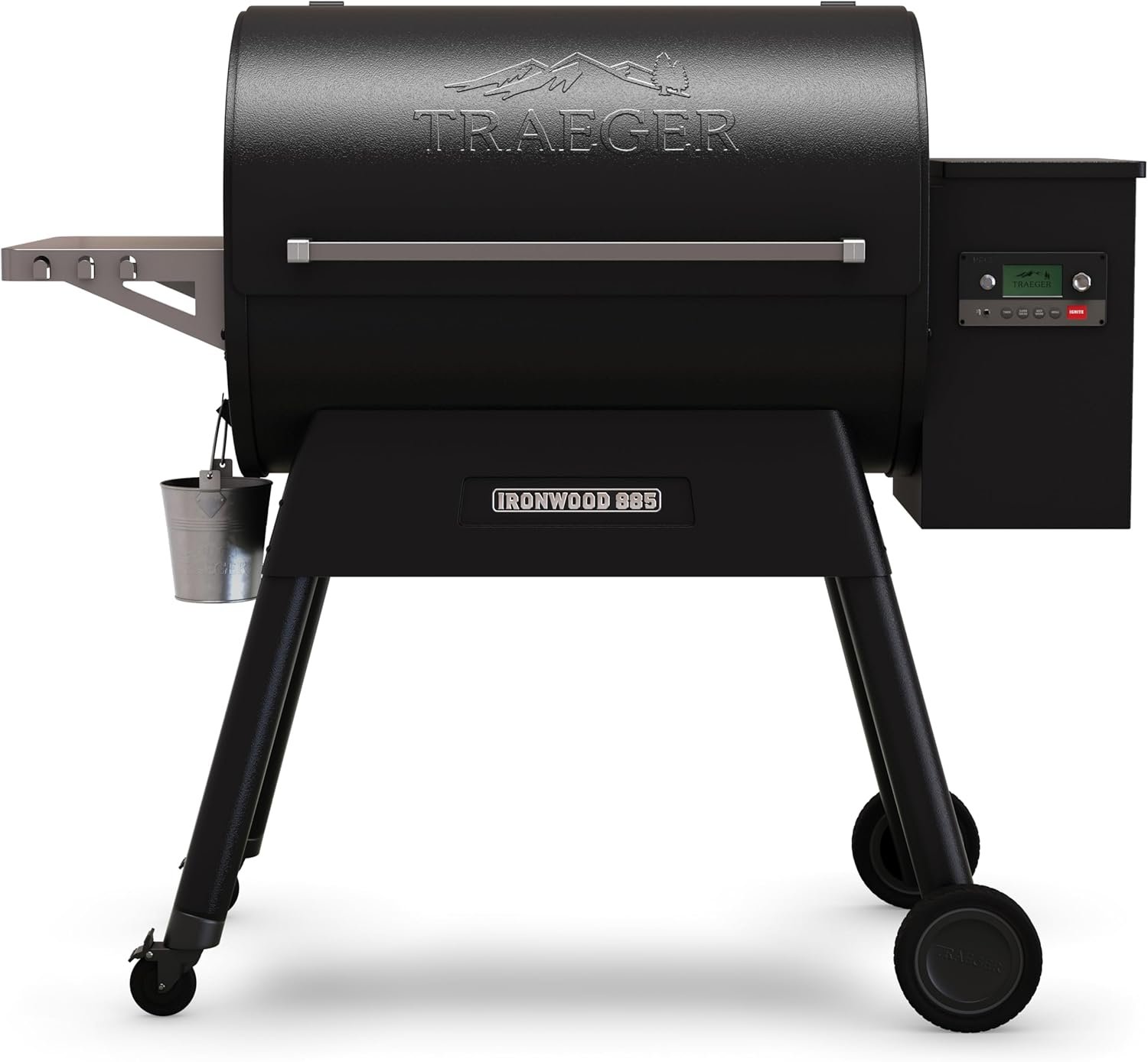 71U9AitATlL._AC_SL1500_.jpg Traeger Ironwood 885 Wood Pellet Grill and Smoker, WiFi Pellet Smoker Grill with Super Smoke Mode, D2 Controller, Large 885 sq. in. Cooking Area, Outdoor BBQ Electric Pellet Smoker, TFB89BLFC - Image 1