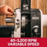 JET 16" x 40" EVS Variable Speed Woodworking Lathe, Reversible Wood Turning Machine, 1-1/2 HP, 115V 1Ph (JWL-1640EVS) - Image 2