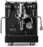 Diletta Bello+ Espresso Machine | E61 | PID Temperature Control | Shot Timer | Programmable Preinfusion | Handmade In Italy (Black)