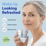 Dr. Denese SkinScience Firming Facial Collagen Eye Cream 1oz – Hydrating Under Eye Treatment with Hyaluronic Acid, Peptides & Ceramides for Puffiness, Dark Circles, Fine Lines – Cruelty-Free Skin Care - Image 2