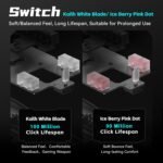 ATK VXE Dragonfly R1 Pro Wireless Gaming Mouse, 48g Lightweight, PAW3395 Sensor, Adjustable DPI, 4k Polling, 75 Hr Battery Life, Dual-Mode 2.4G/Wired - Image 7