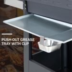 Sophia & William 4-Burner Gas BBQ Grill with Side Burner & Porcelain-Enameled Cast Iron Grates, Outdoor Cooking Propane Grills Cabinet Style Garden Barbecue Grill, 46,700BTU, Black - Image 6