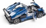 1/32 Scale Pagani Zonda HP Diecast Toy Cars - Pull Back Car Models with Light & Sound, Birthday Gifts for Boys, Perfect Vehicle Presents for Kids & Boyfriends on Christmas (Blue) - Image 6