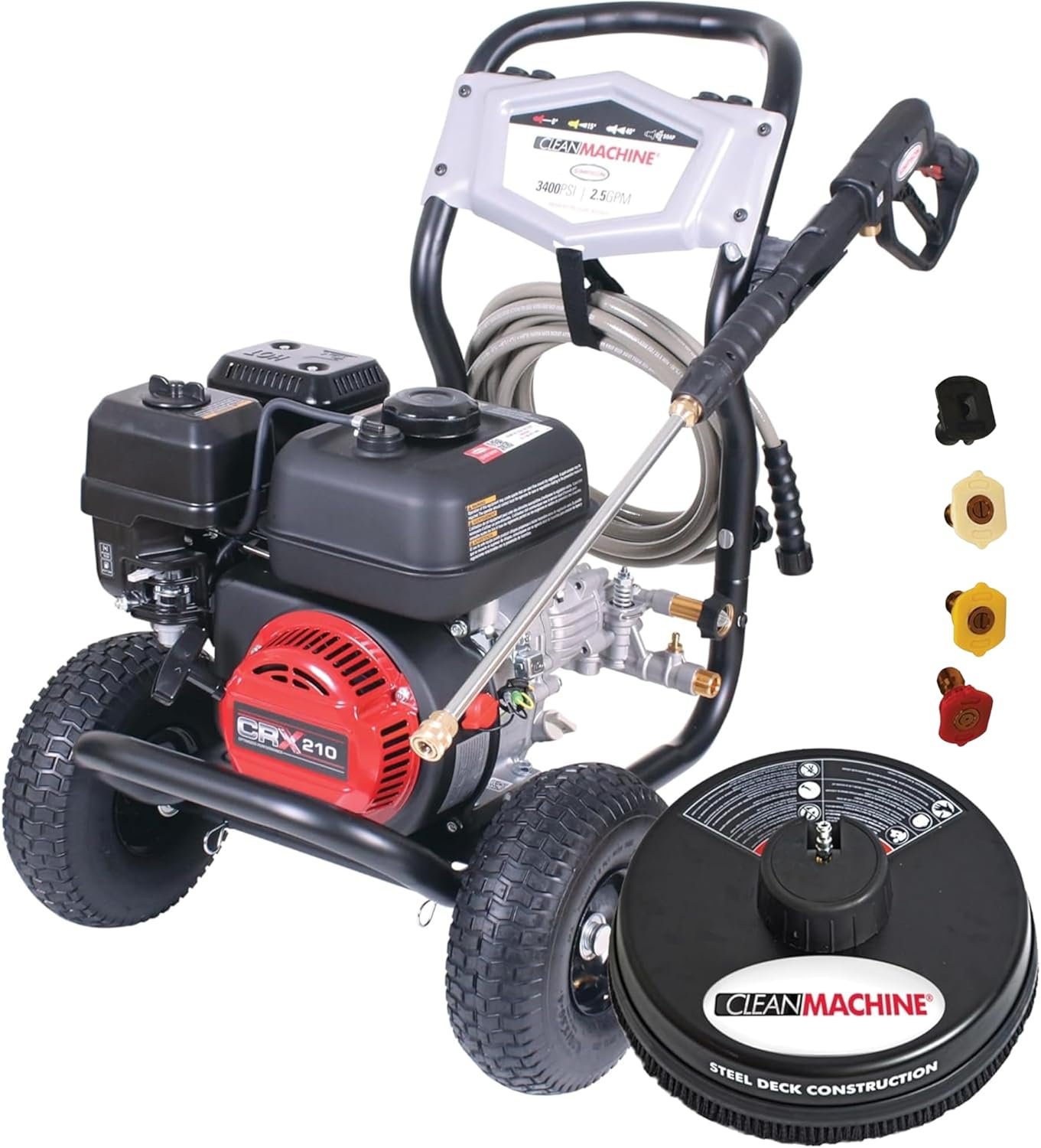 71YDmAIEPuL._AC_SL1500_.jpg Simpson Cleaning 3400 PSI Gas Pressure Washer, 2.5 GPM Power Washer for Residential Use, CRX Engine, 25-Foot Hose, Clean Machine, 49-State (CM61248-S) - Image 1