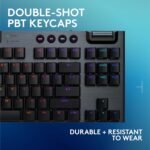Logitech G915 X Lightspeed TKL Wireless Mechanical Gaming Keyboard, Double-Shot PBT Keycaps, Fully Programmable Keys, RGB Backlit Mac/PC Gaming Keyboards, Aluminum Finish, GL Linear Switches, Black - Image 7