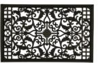 Nuvo Iron Decorative Insert for Fencing, Gates, Home, Garden - Rectangle, 15" X 24", Black
