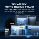 EF ECOFLOW DELTA Pro Ultra 6144Wh Power Station, 120/240V 7200W AC Output, Lifepo4 Home Battery Backup Expandable to 90kWh, 2H to Full Charge, Solar Generator for Home Use, Emergency, Camping, RV - Image 2