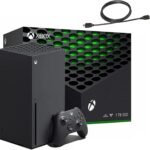 Xbox Series X 1TB Gaming Console Console + 1 Wireless Controller - Backward Compatible with Thousands of Games, Fine-Tuned Performance, True 4K Gaming, Up to 120 FPS - HDMI_Cable