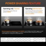 Empava Double/Dual Induction Cooktop 2 Burner, Shatter-proof Flat Glass Top, 18 Levels from 120°F to 460°F, 3 Preset Mode, Bulit-in/Countertop, 110~120 Volt Plug in Electric Stove for Kitchen, RV - Image 5