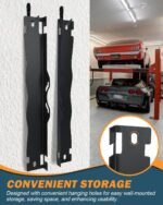 Heavy Duty Toe Alignment Tool Plates, Upgrade Stainless Steel Wheel Alignment Tool Plate with Hanging Holes for Easy Wall-Mounted Storage, Black(Excluding Tape Measures) - Image 3