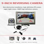 9 Inch Truck Backup Camera System for Tesla Cybertruck Tri Motor AWD 2022–2025, AHD Night Vision Rear View Camera with IPS Monitor, Reverse Camera Kit for Semi Truck, RV, Trailer, Bus - Image 2