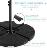 Best Choice Products 10ft Solar LED Offset Cantilever Hanging Market Patio Umbrella, 8 Sturdy Ribs, Easy Adjustment - Sand - Image 5