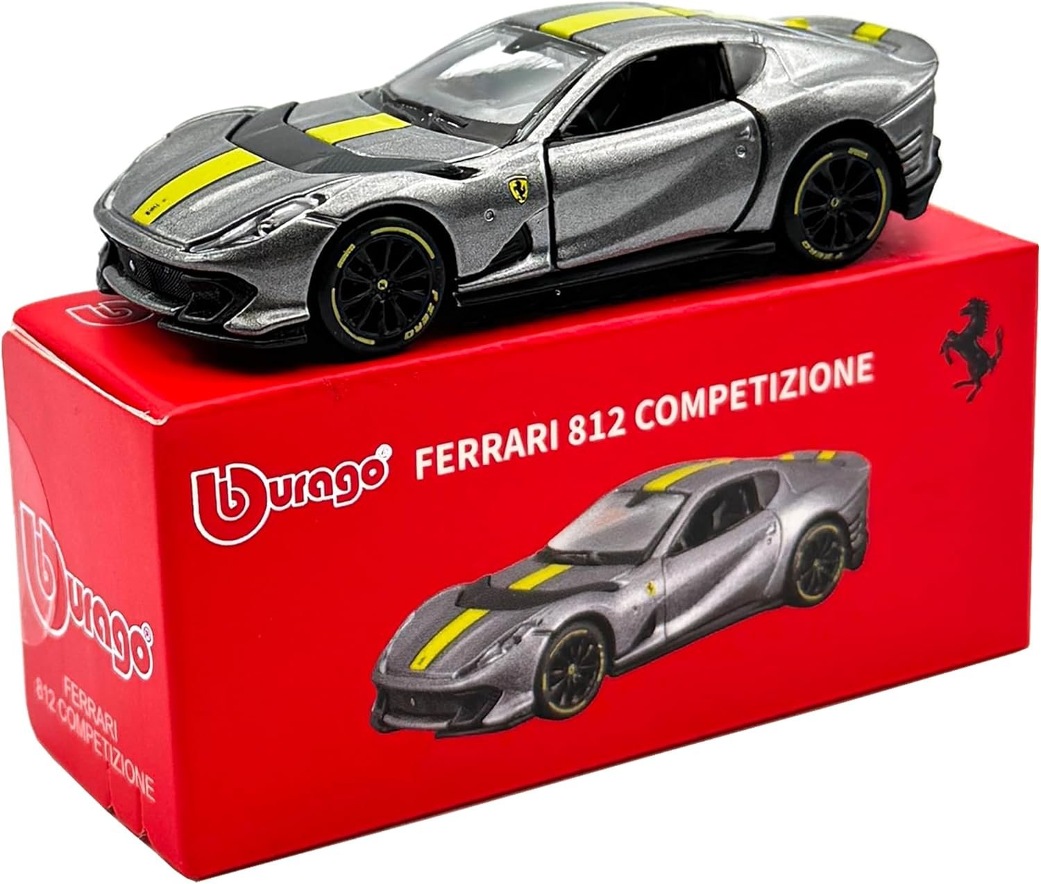 71eCT7GuMzL._AC_SL1500_.jpg Bburago 1:64 Scale Ferrari Series Model Collection Race Diecast Metal Model Car (812 COMPETIZIONE) - Image 1