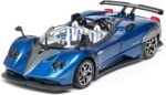 1/32 Scale Pagani Zonda HP Diecast Toy Cars - Pull Back Car Models with Light & Sound, Birthday Gifts for Boys, Perfect Vehicle Presents for Kids & Boyfriends on Christmas (Blue) - Image 7