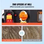 VEVOR Power Benchtop Planers, Three-Blade, Two Speed, 13" Width Worktable Thickness Planer with Extended Infeeding Table, Low Noise for both hard & soft wood material removal - Image 4