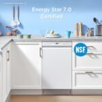 Midea MDF18A1AWW Built-in Dishwasher with 8 Place Settings, 6 Washing Programs, Stainless Steel Tub, Heated Dry, Energy Star, White - Image 4