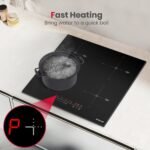 GASLAND 4 Burners Induction Cooktop 24 Inch,7200W Built-in Induction Stovetop with Booster and Timer, 240V Electric Hob, 9 Power Levels, Slide Touch Control, Child Safety Lock, Hard Wire - Image 2