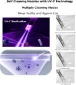 WinZo Bidet Toilet 10" Rough-in,Smart Toilet With Bidet,Oval Egg Modern Shaped, Auto Open/Flush, Adjusted Heated Seat, Warm Water and Dryer, Night Light, White - Image 5