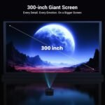 1500 ANSI Official Licensed Google TV Smart Projector, HAPPRUN 4K Full HD Home Theater with Auto Focus, Dolby Sound, Wi-Fi Bluetooth, Built-in Apps, Compatible with Phone & PC, Indoor & Outdoor Use - Image 7