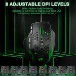 SOLAKAKA SM809 Gaming Mouse for MMO,24000 DPI,16 Programmable,RGB PC Gaming Mice,Black - Image 3