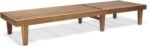 GDFStudio Outdoor Wooden Chaise Lounge, Set of 2 with Teak Finish - Image 5