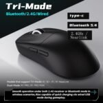 ATK VXE Dragonfly R1 Pro Wireless Gaming Mouse, 48g Lightweight, PAW3395 Sensor, Adjustable DPI, 4k Polling, 75 Hr Battery Life, Dual-Mode 2.4G/Wired - Image 8