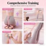 Pedal Resistance Bands with Handles, Multifunction Elastic Yoga Resistance Band, Natural Rubber Foot Pedal Resistance Bands Stretching Workout Fitness Bands for Abdomen Arm Waist Leg - Image 3