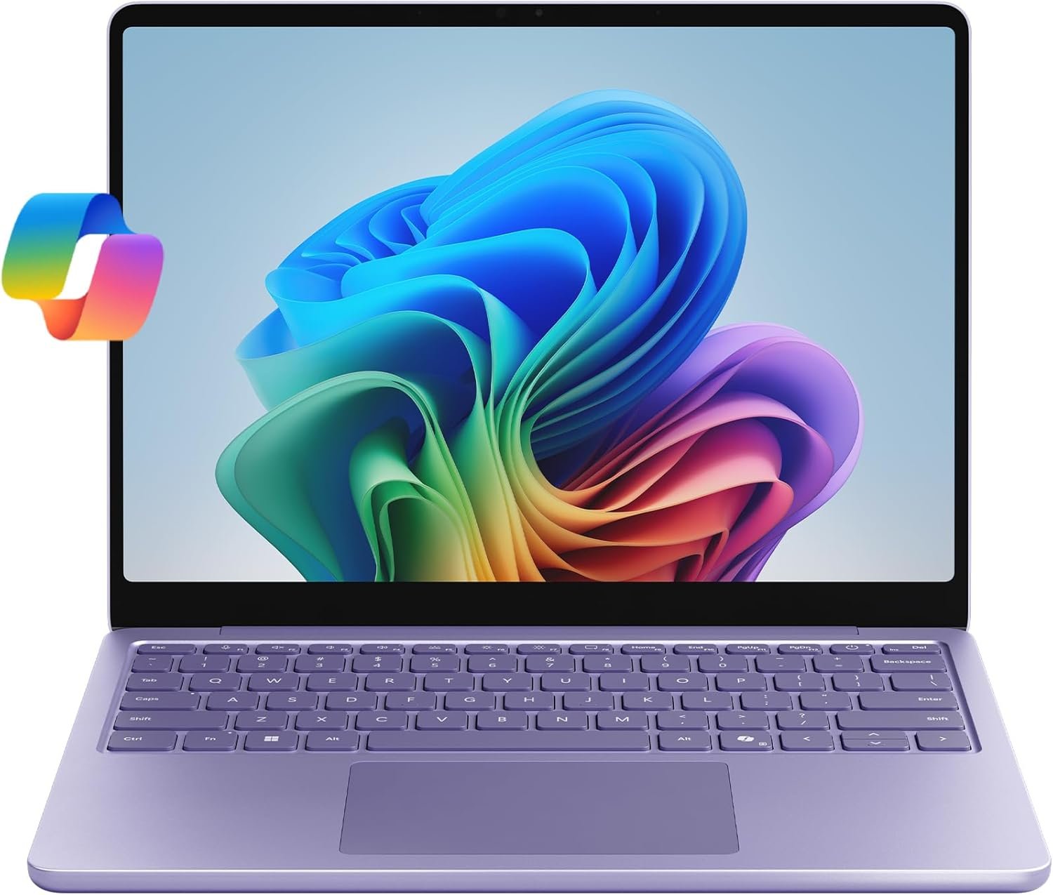 71kXX5ZbE7L._AC_SL1500_.jpg Microsoft Surface Laptop (2025), Windows 11 Copilot+ PC, 13" Touchscreen Display, Snapdragon X Plus (8 core), 16GB RAM, 512GB SSD Storage, Violet - Image 1