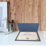 SUNEE 75pcs Certificate Kit, 25pcs Navy Blue Certificate Holders & 25pcs Letter Size Certificate Papers & 25pcs Gold Foil Award Seals for Diploma, Award, Accomplishment - Image 8