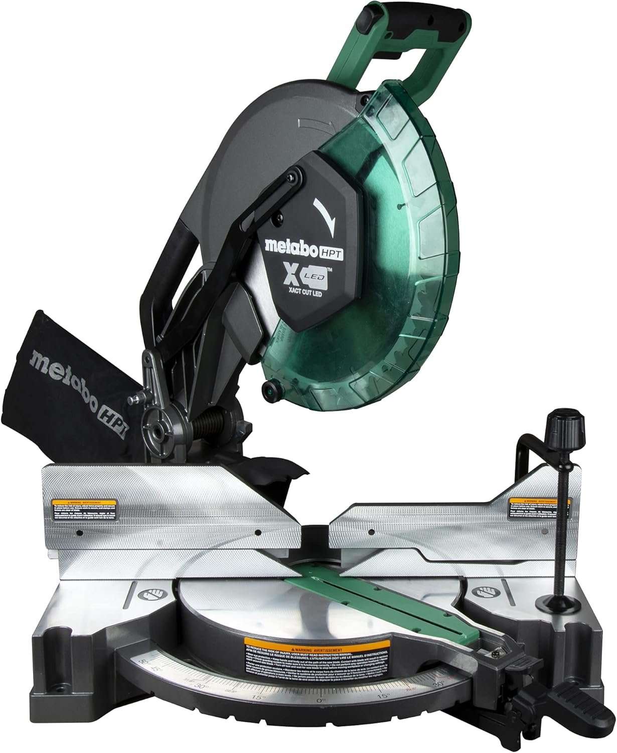 71larZjpcVS._AC_SL1500_.jpg Metabo HPT 12-Inch Compound Miter Saw | Xact Cut LED Shadow Line System | Dual Bevel | C12FDHB - Image 1