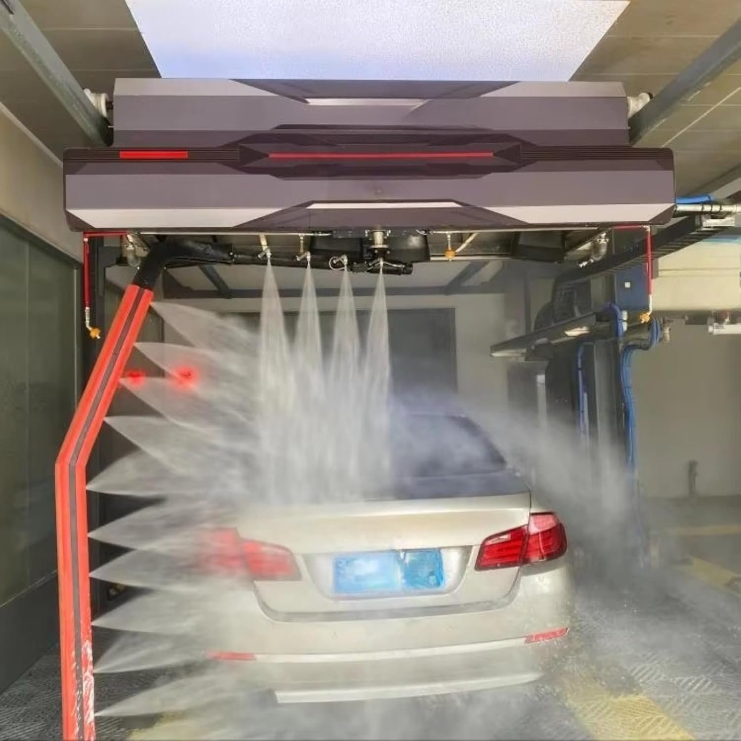 71m0wq-EHKL._AC_SL1500_.jpg Fully 360 Electric High Pressure Automatic Car Wash Machine - Smart Commercial Car Washing Machine 360 Single Arm Touchless Car Wash Machine with Cleaning High Pressure Spray System - Image 1
