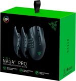 Razer Naga V2 Pro Wireless MMO Gaming Mouse: 19+1 Programmable Buttons w/Swappable Side Plates - HyperScroll Pro Wheel - Focus 30K Optical Sensor - Mouse Switches Gen-3-300 Hr Battery - Image 8